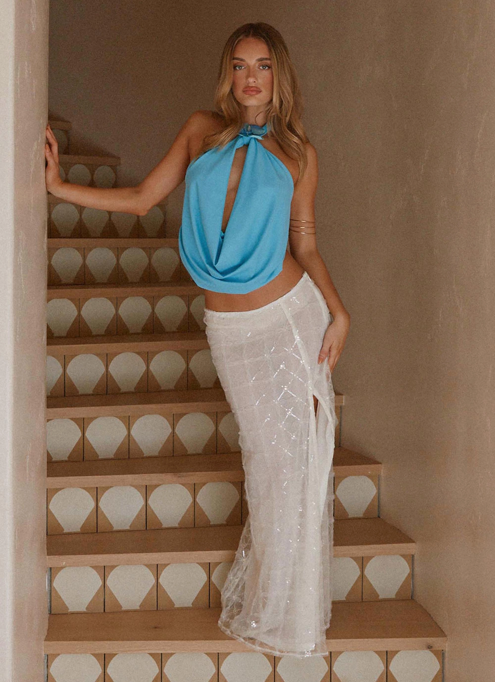 Stretch Technology Paradisa Top - Turquoise