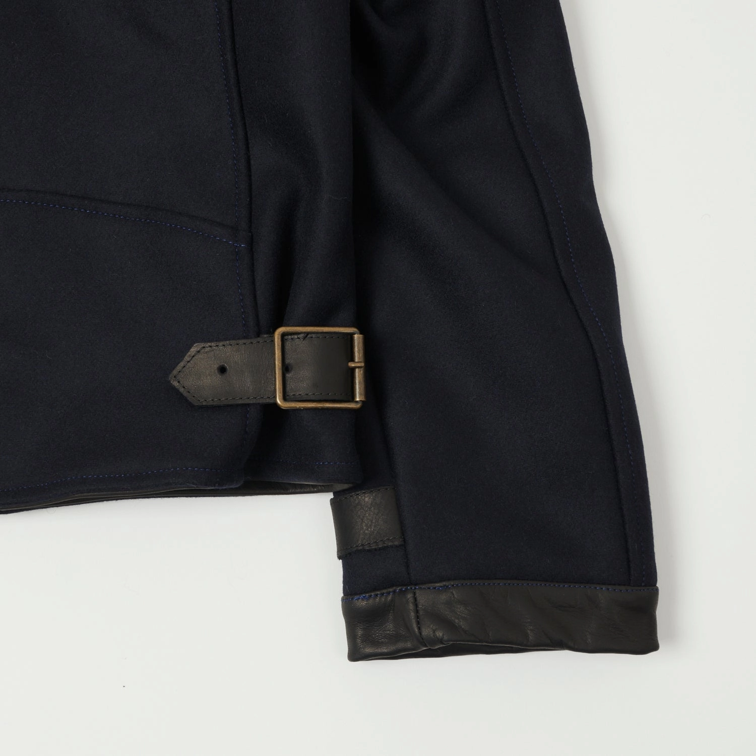 Anti Pilling Textile abrasion resistant coating Shangri-La Heritage 'Varenne' Melton Wool Jacket - Navy Blue