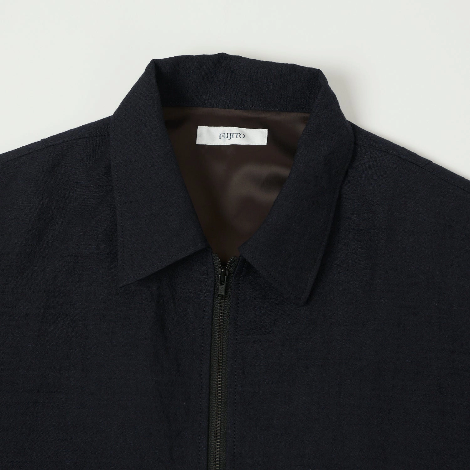 Essential Casual Look Packable Construction Fujito Zip Up Blouson - Dark Navy