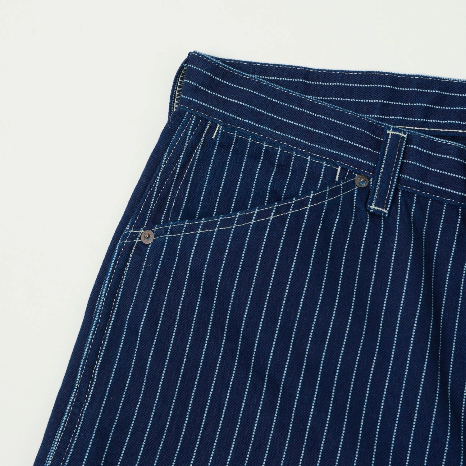 Full Count 1129 Wabash Work Pant - Indigo Flattering Style No Ride Up Design