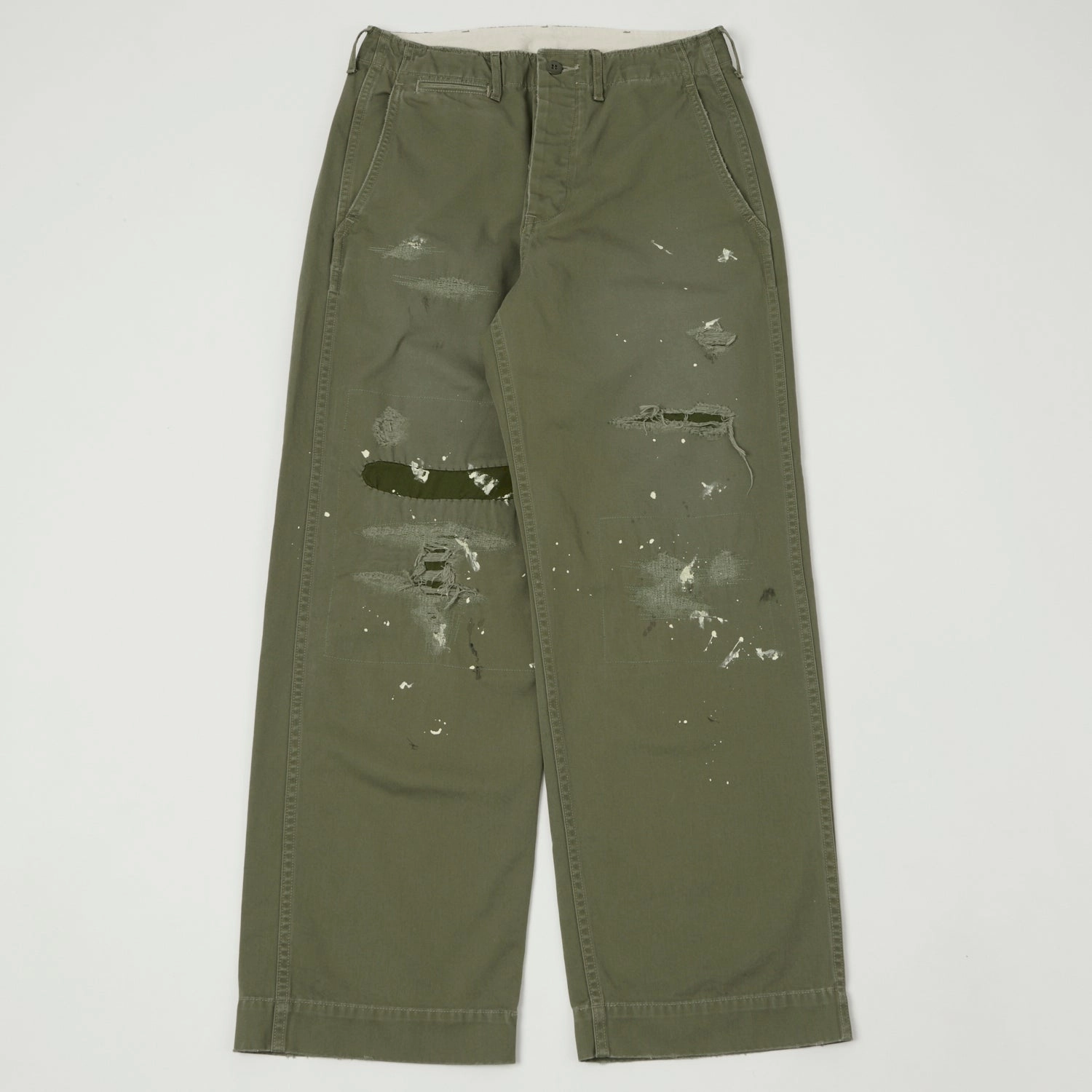 Eco Friendly Dye Process Full Count 1201 U.S Army Chino 41 Khaki 'Freedom Fighter' - Sage Green