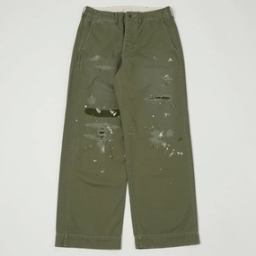Eco Friendly Dye Process Full Count 1201 U.S Army Chino 41 Khaki 'Freedom Fighter' - Sage Green