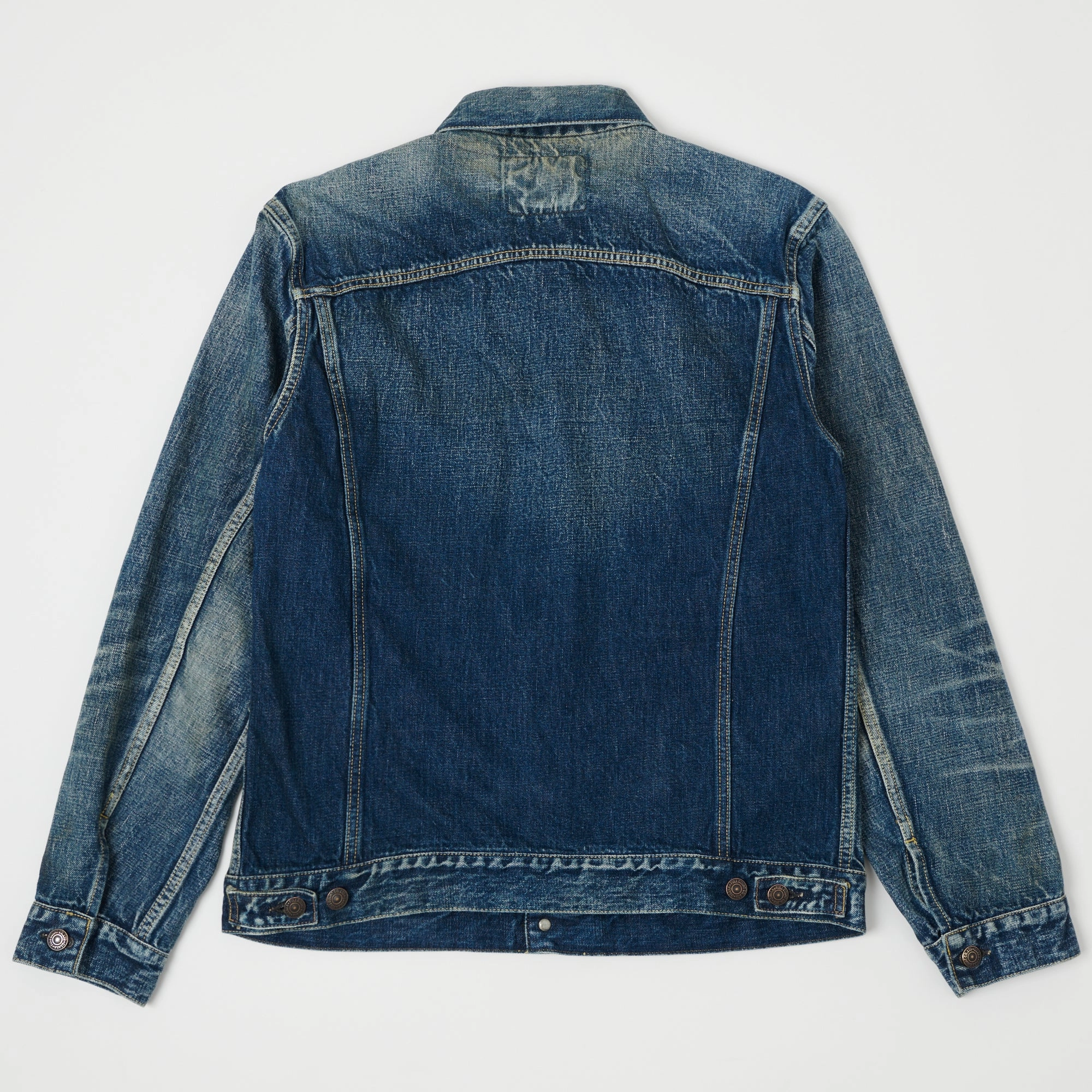 Full Count 2101 13.75oz Type III Denim Jacket - 'More Than Real' Wash Nylon Shell Construction