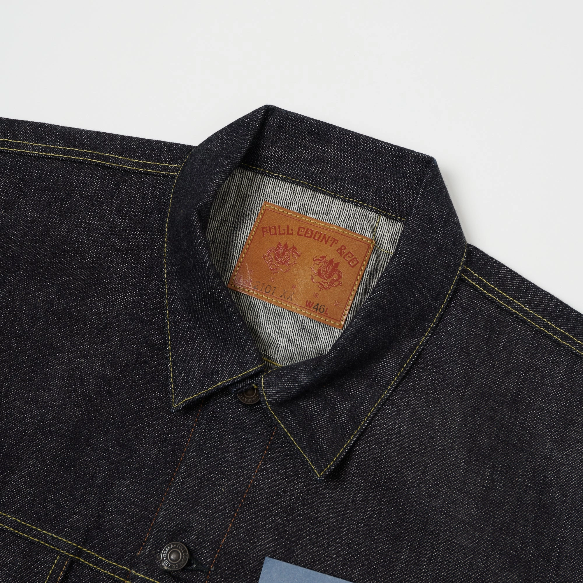 Full Count 2101XX 15.5oz Type III Denim Jacket - Raw Quick Release Buckle Comfortable Urban Piece
