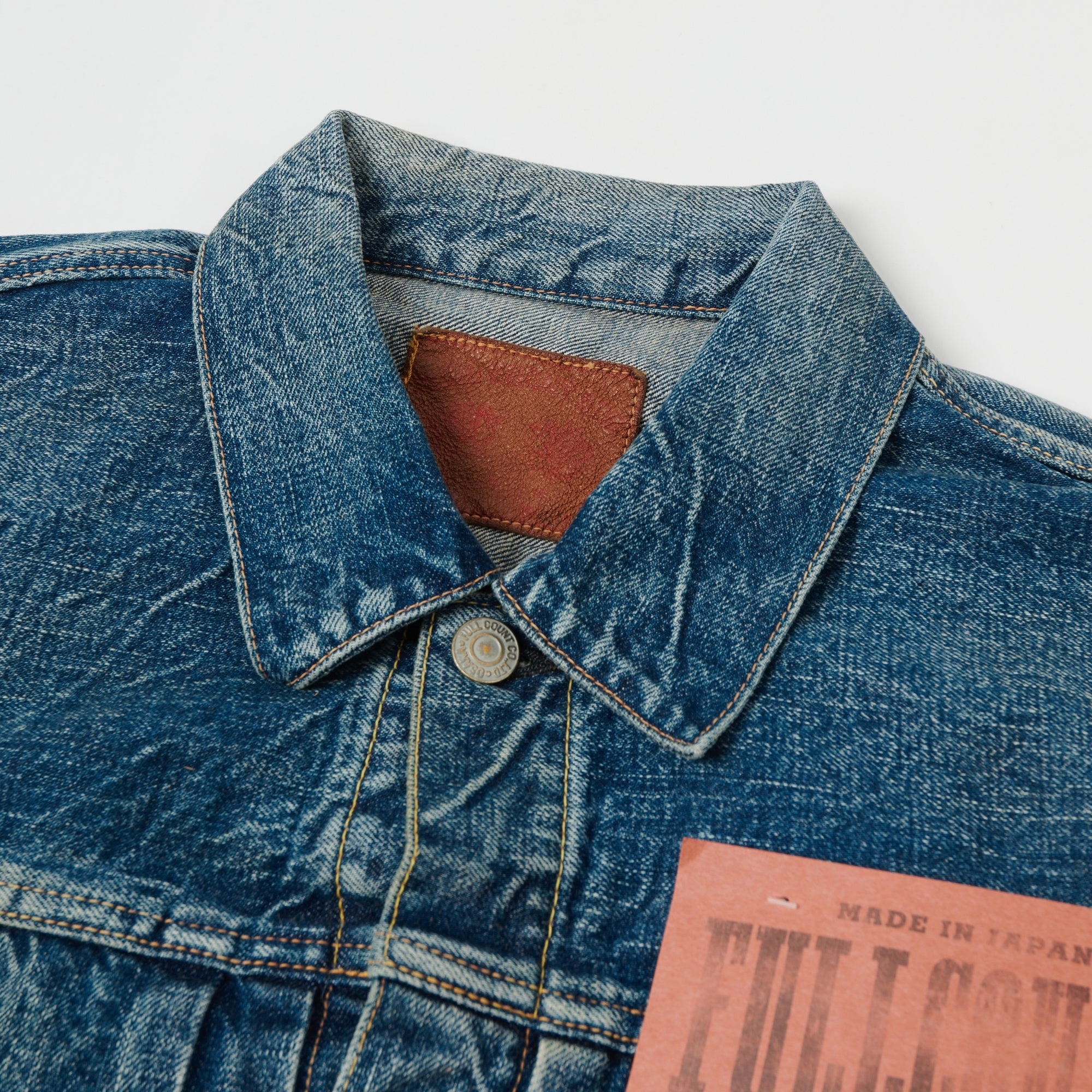 Full Count 2102 13.75oz Type II Denim Jacket - 'More Than Real' Wash TemperatureRegulating Fabric Clean Fit Design