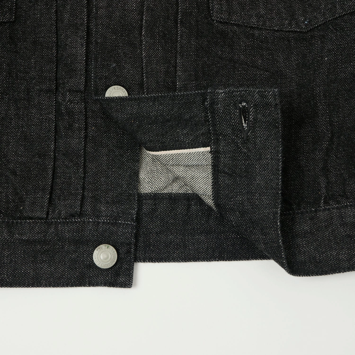Full Count 2102 13.75oz Type II Denim Jacket - Black One Wash MoistureWicking Technology