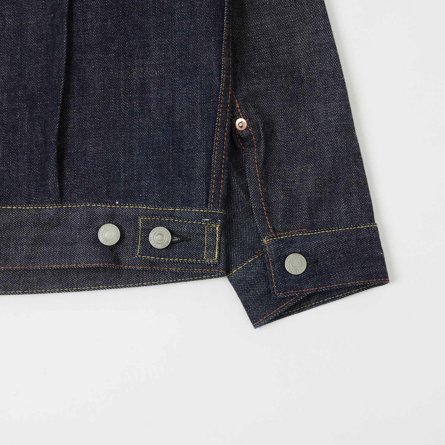 Full Count 2102 13.75oz Type II Denim Jacket - Raw Rainy Day Option BondedZipperGuards