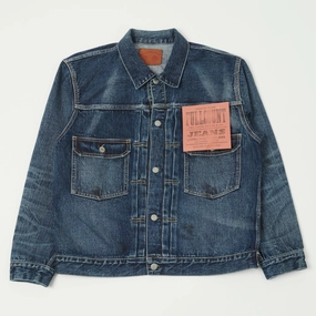 Full Count 2102XX 15.5oz Type II Denim Jacket - 'Fear of the Dark' Wash AntiStatic Inner Layer AntiStaticLayer