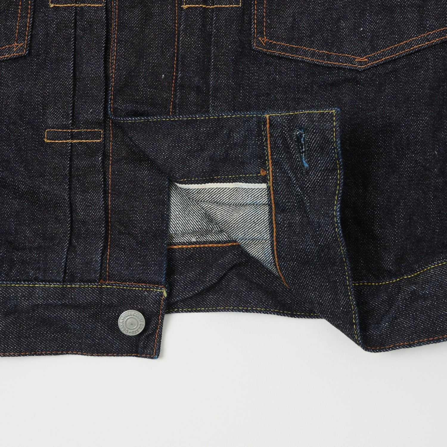 Non Irritating Collar Full Count 2102XX 15.5oz Type II Denim Jacket - One Wash