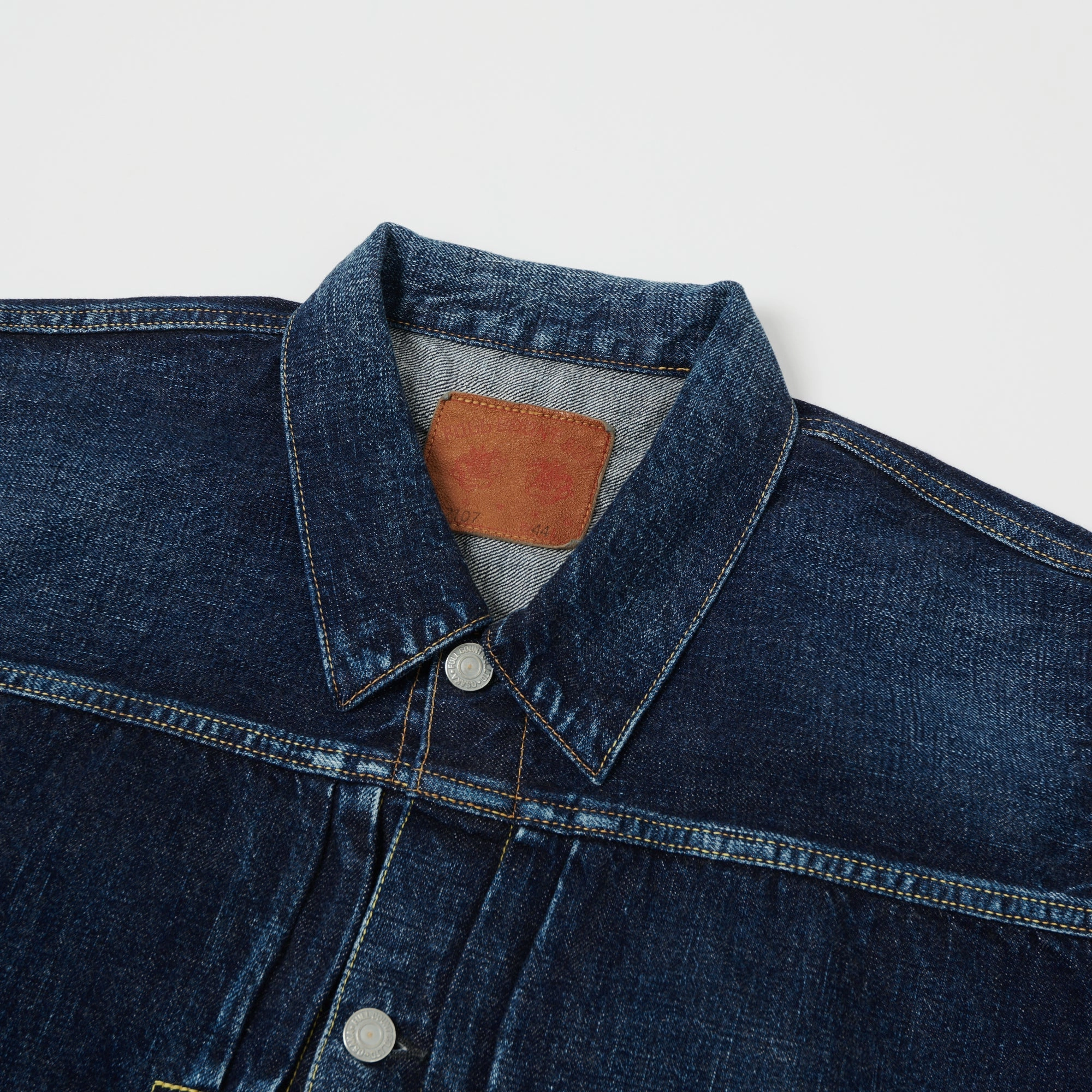 Full Count 2107 13.75oz Type I Denim Jacket - 'Half Way There' Wash Lightweight Design
