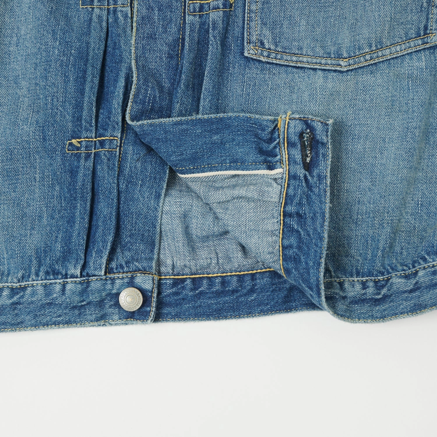 Mold resistant Versatile Layering Weight Full Count 2107SS 'Super Smooth' 11.5oz Type I Denim Jacket - 'Dartford' Wash