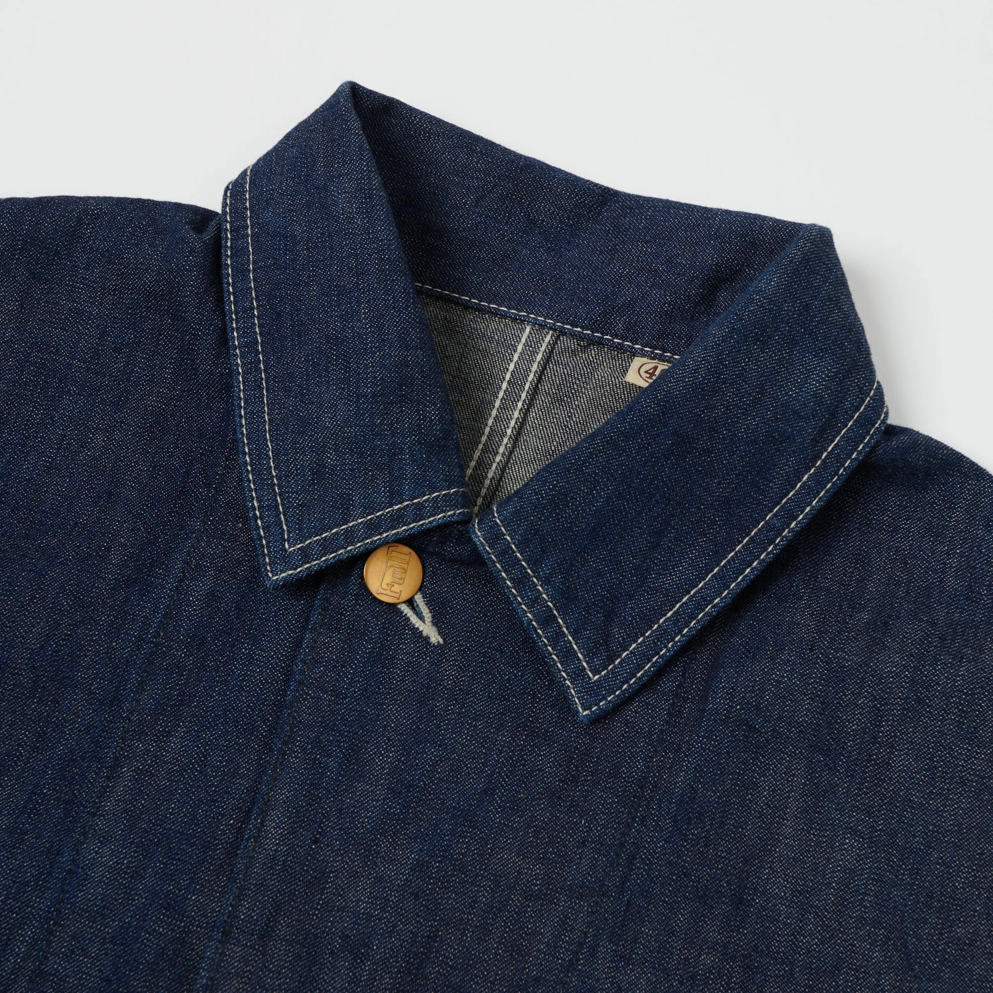 Full Count 2875 Denim Coverall Jacket - One Wash Everyday Fit Style Multi Layer Option