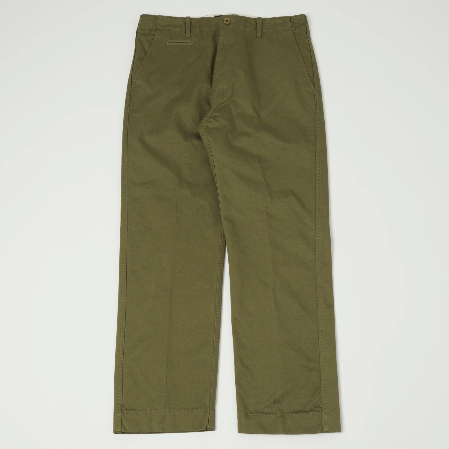 East Harbour Surplus 'Axel 121' Chino Trouser - Green Multi Pocket Design Slim Look