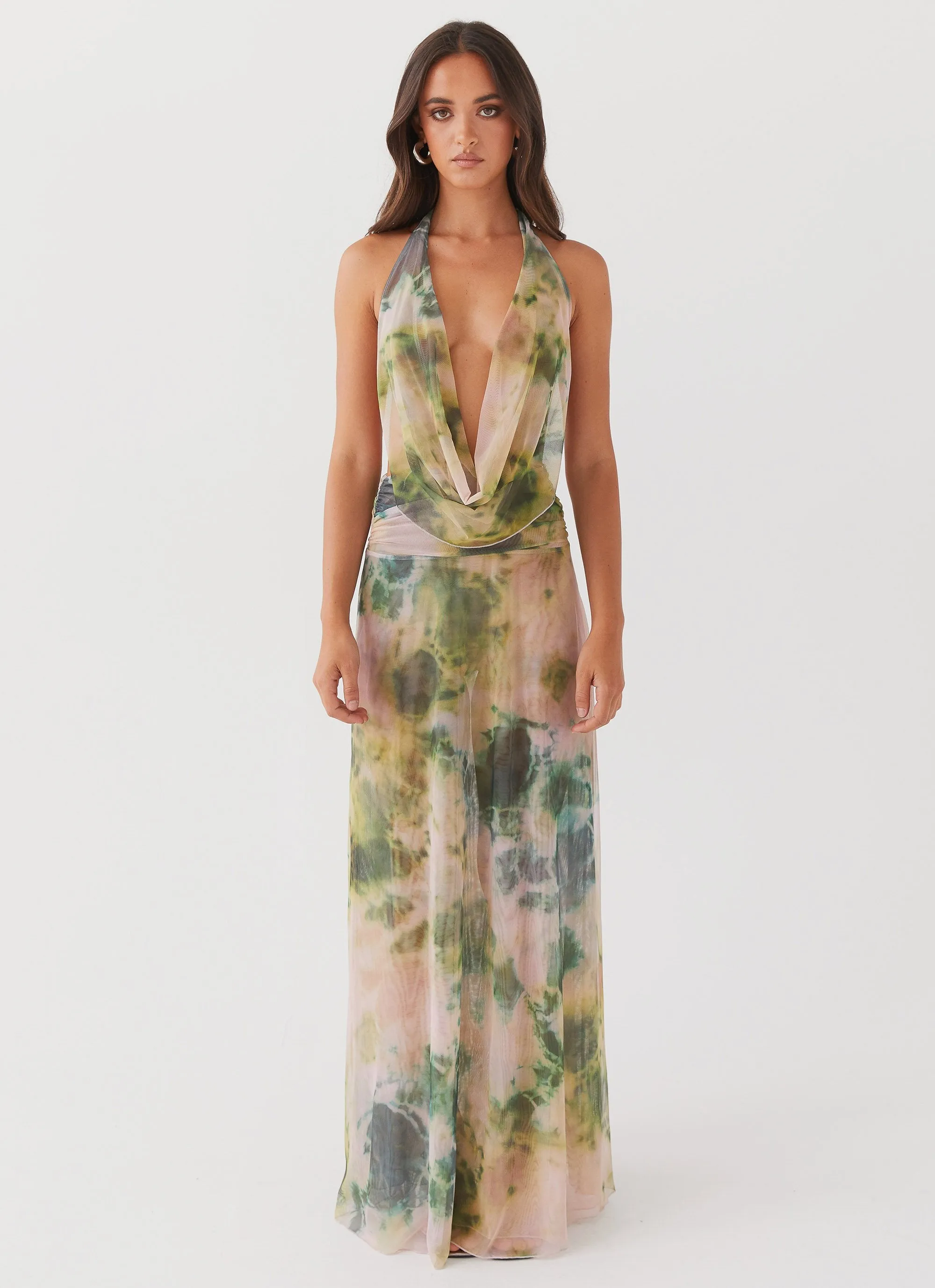 Elysia Mesh Maxi Dress - Rainforest Summer Camp Must-Have Item