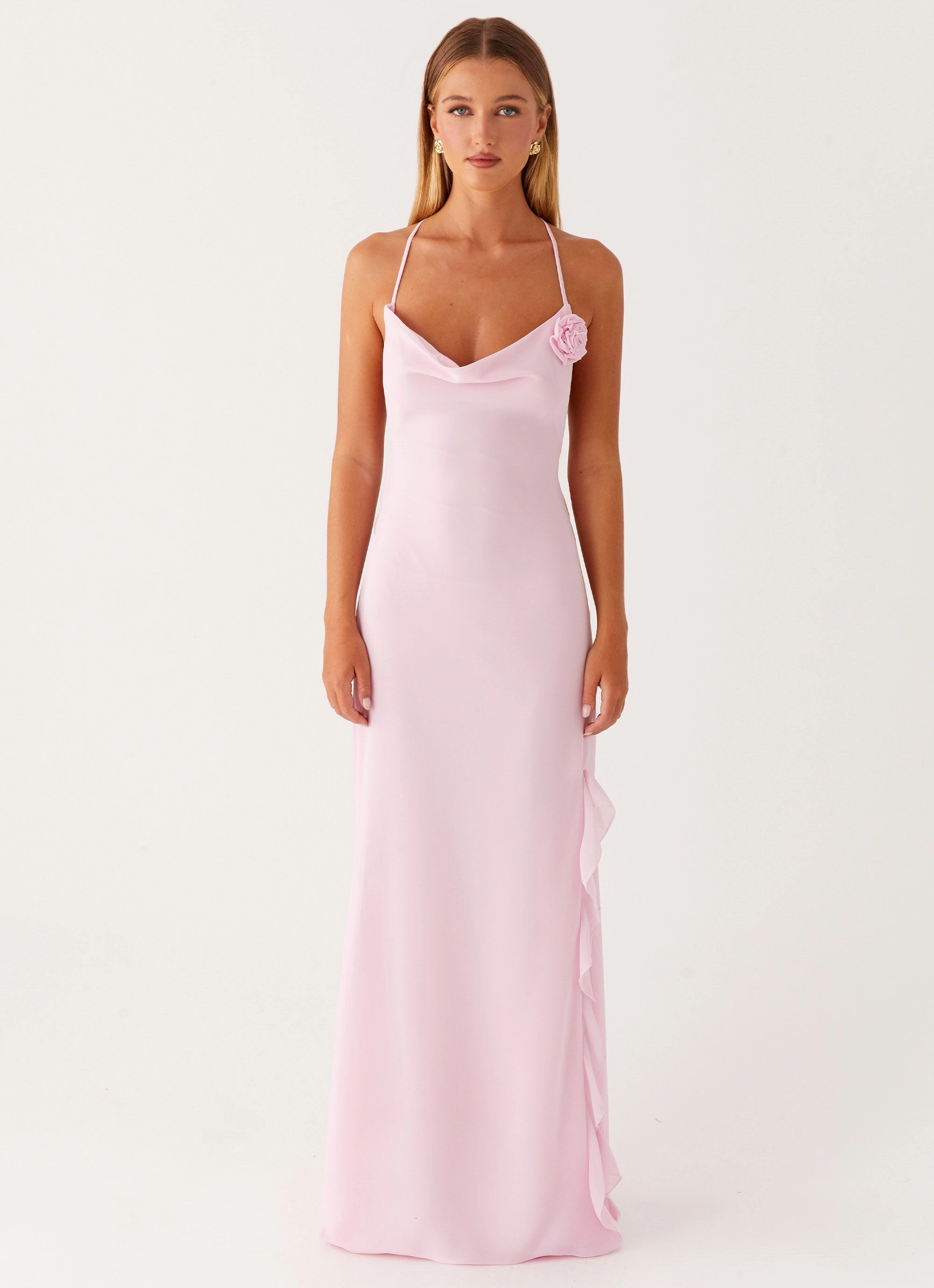 First Class Maxi Dress - Pink Feminine Line