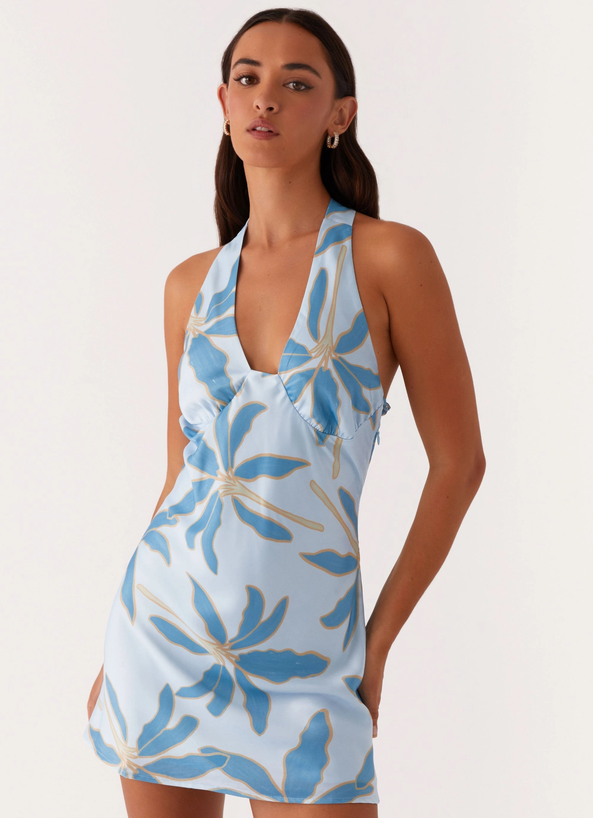 Miss Summer Mini Dress - Opulent Blue Grace Walk