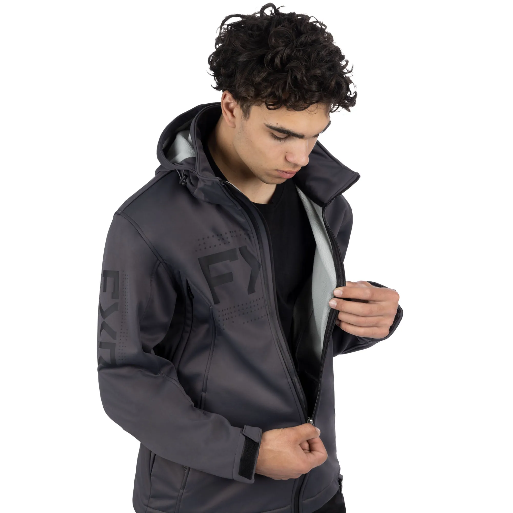 FXR Helium Softshell Jacket Asphalt/Black Grey