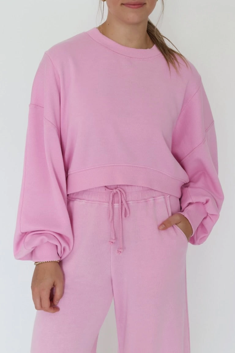 Gabi Cropped Sweatshirt LayeredPanel