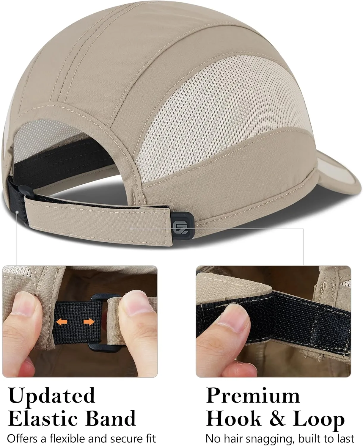GADIEMKENSD Outdoor Running Hat Breathable Mesh
