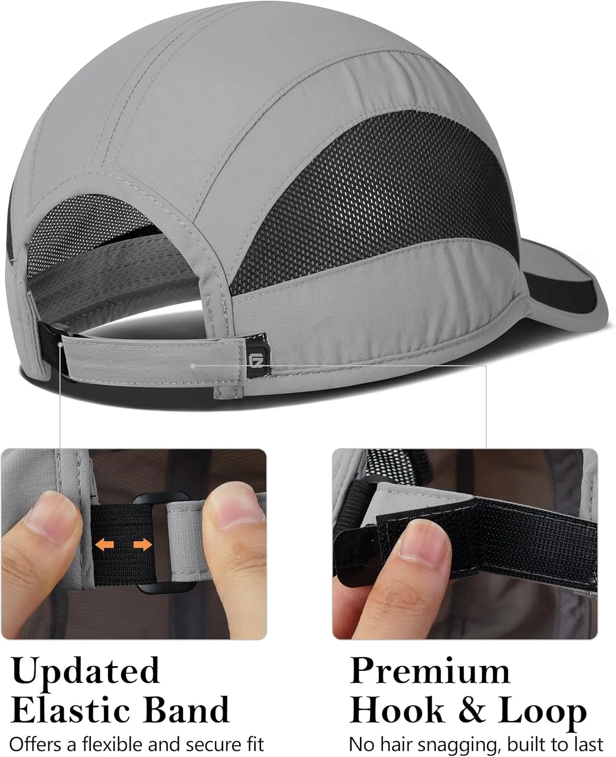GADIEMKENSD Outdoor Running Hat Breathable Mesh