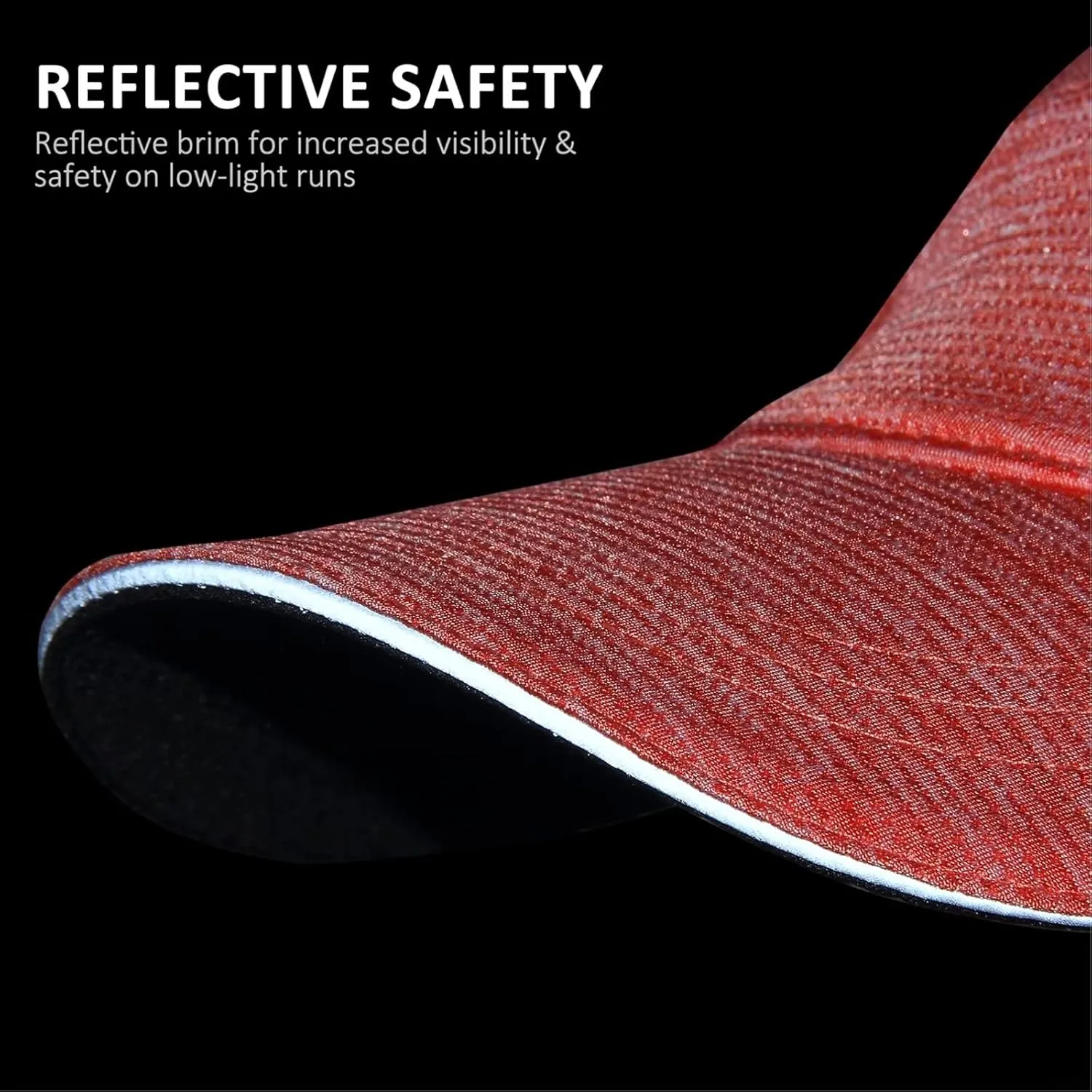 GADIEMKENSD Unstructured Running Hat Quick Dry Reflective Sports Cap Lightweight