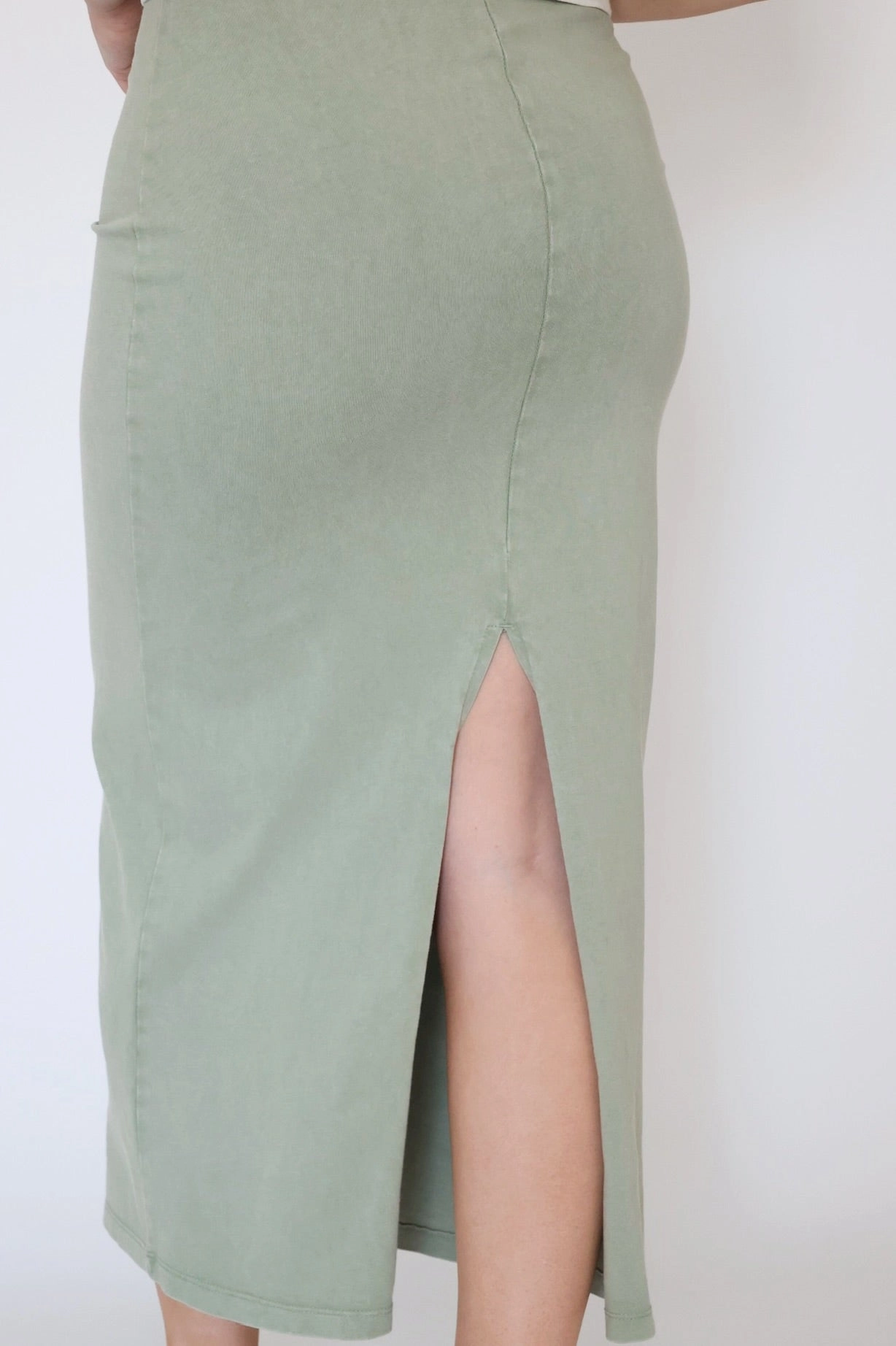 HeavyweightThermal Gail Midi Skirt - Avocado