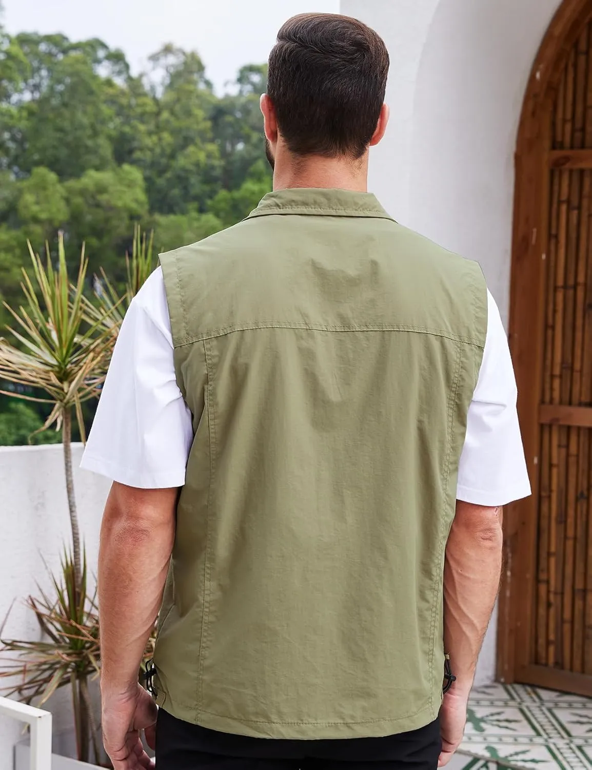 Gihuo Men's Lightweight Quick Dry Outdoor Multi Pockets Fishing Vest