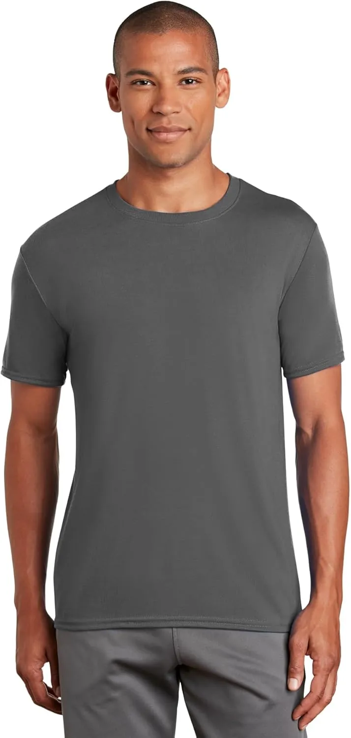 Gildan Men's Moisture Wicking Polyester Performance T-Shirt, 2-Pack