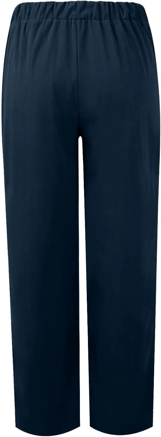 Girl Women Outdoor Pants,Women's Casual Solid Colour Elastic Waist Straight Casual Pants with Pockets Spring&Summer Clothing