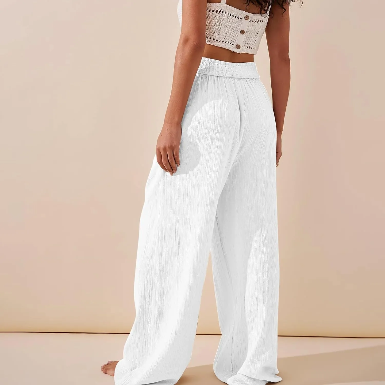 Girl Women Outdoor Pants,Women's High Waisted Wide Leg Sweatpants Casual Yoga Jogger Pants Spring&Summer Clothing