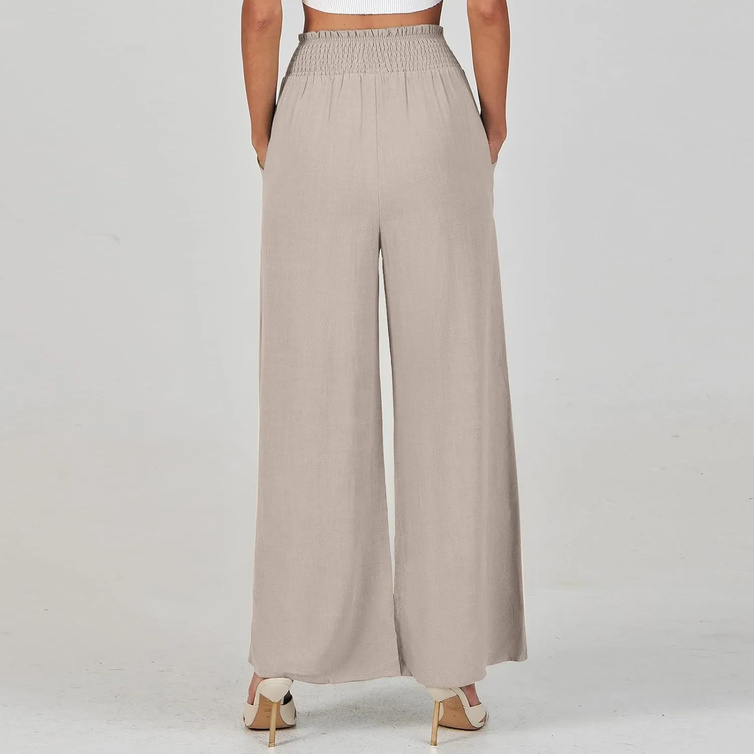 Girl Women Outdoor Pants,Women's High Waisted Wide Leg Sweatpants Casual Yoga Jogger Pants Spring&Summer Clothing