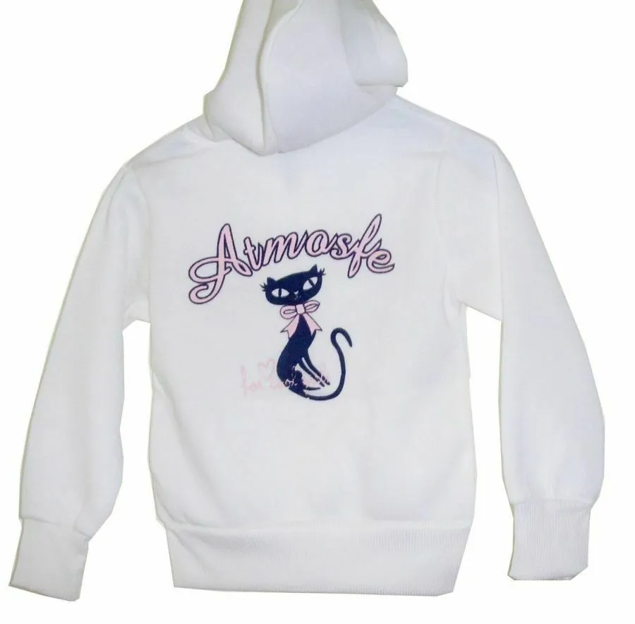 Girls Cream & Navy Kool Look Tracksuit