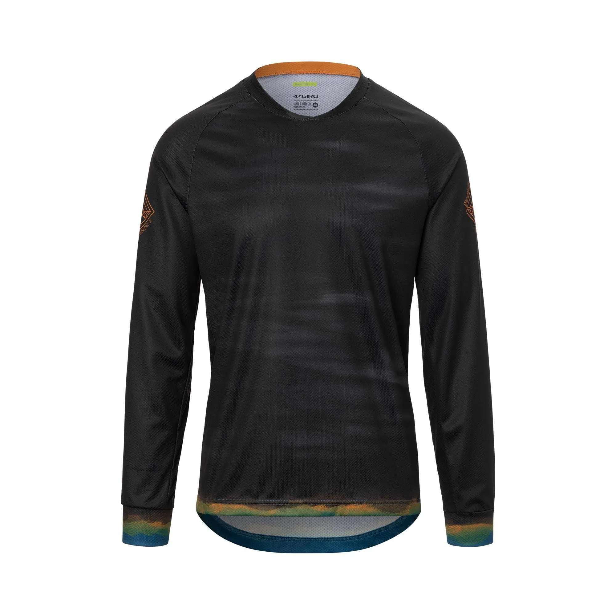 Giro Roust Long Sleeve Mtb Jersey 2022: Black Hot Lap S