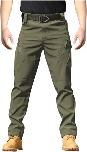 GOFULY Cargo Pants for Men Big and Tall Ripstop Stretch Baggy Pants Special Occasions Trousers Outdoor Pants with Pockets