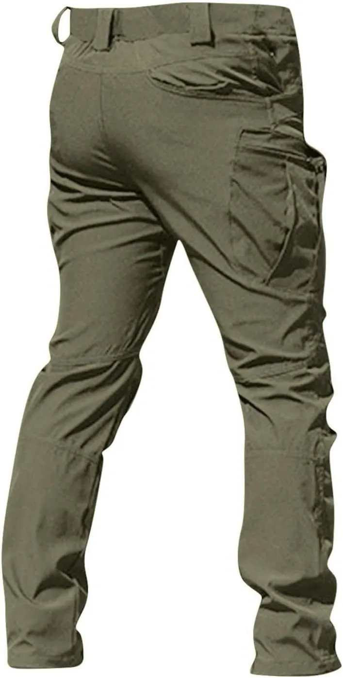 GOFULY Cargo Pants for Men Big and Tall Ripstop Stretch Baggy Pants Special Occasions Trousers Outdoor Pants with Pockets