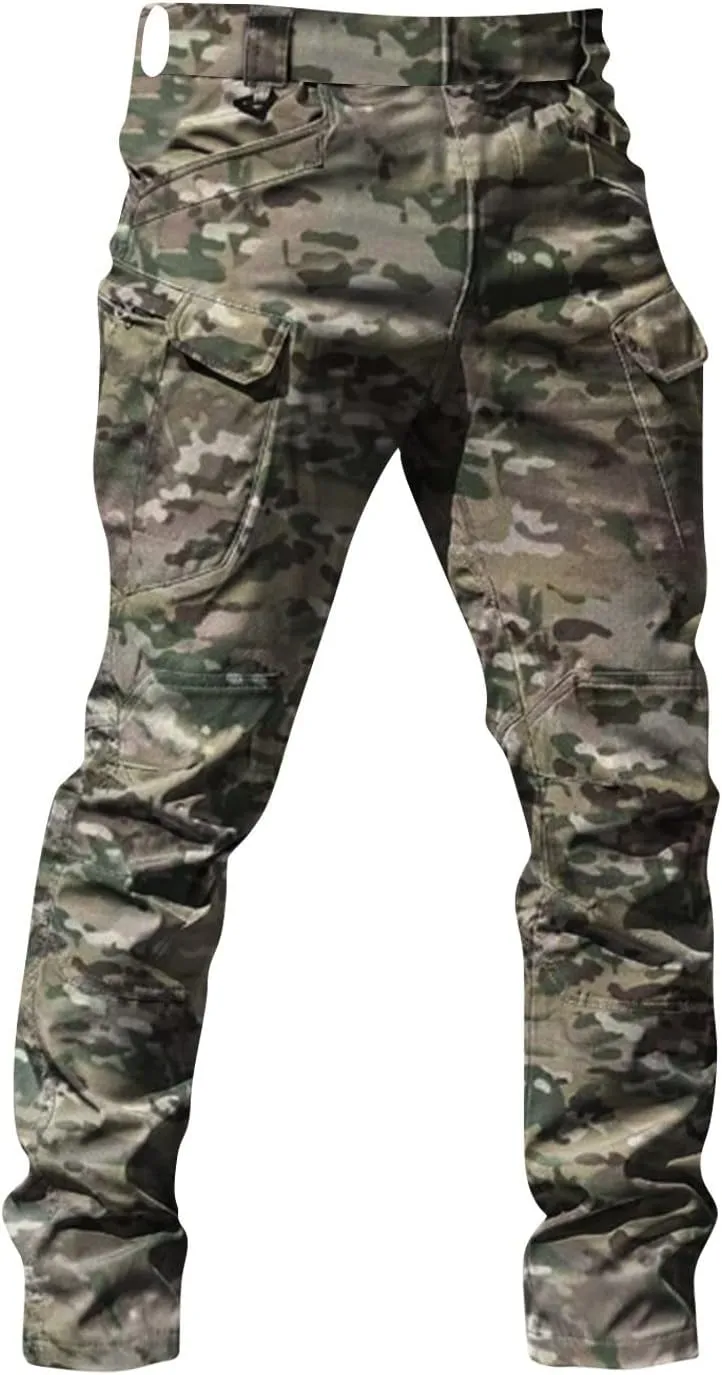 GOFULY Cargo Pants for Men Big and Tall Ripstop Stretch Baggy Pants Special Occasions Trousers Outdoor Pants with Pockets