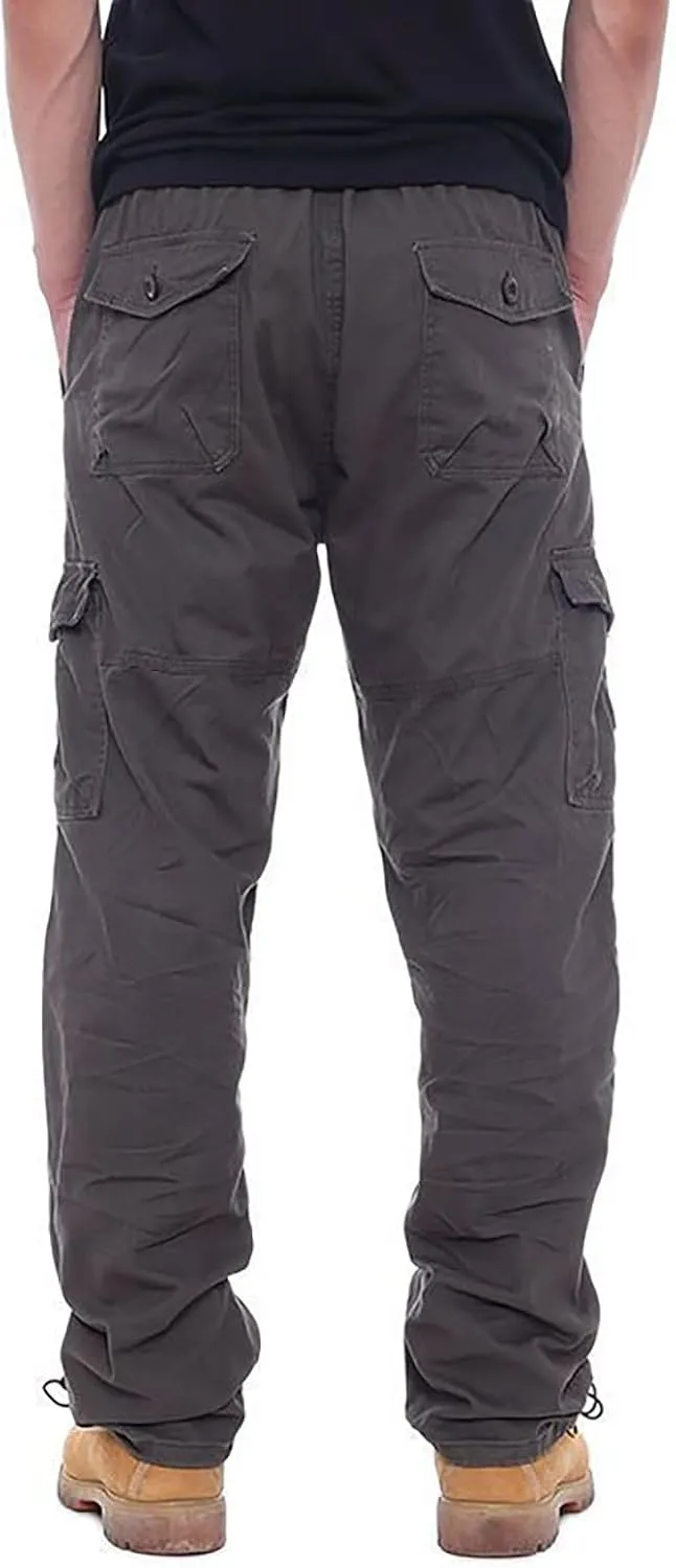 GOFULY Mens Cargo Pants with Pockets Baggy Pants Slim Fit Stretch Special Occasions Sweatpants Baggy Outdoor Pants Casual