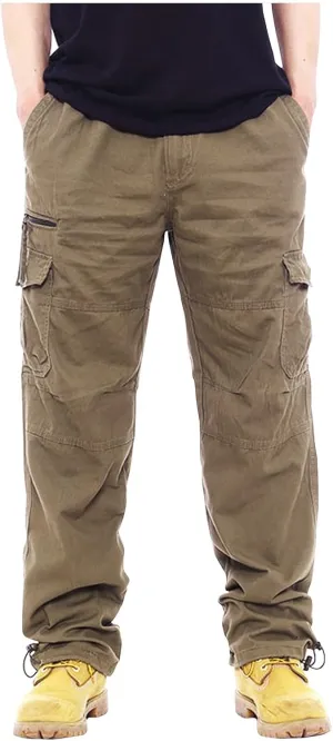 GOFULY Mens Cargo Pants with Pockets Baggy Pants Slim Fit Stretch Special Occasions Sweatpants Baggy Outdoor Pants Casual