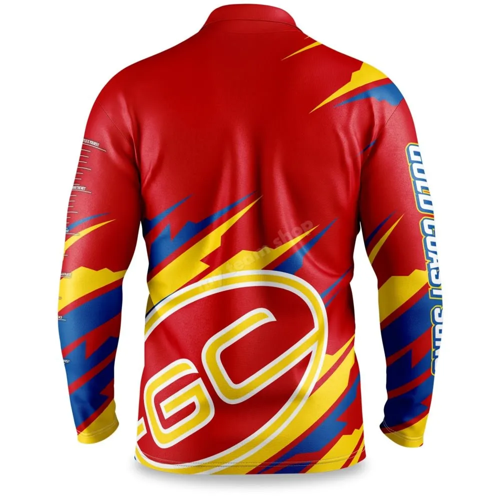 GOLD COAST SUNS AFL "IGNITION" FISHING SHIRT