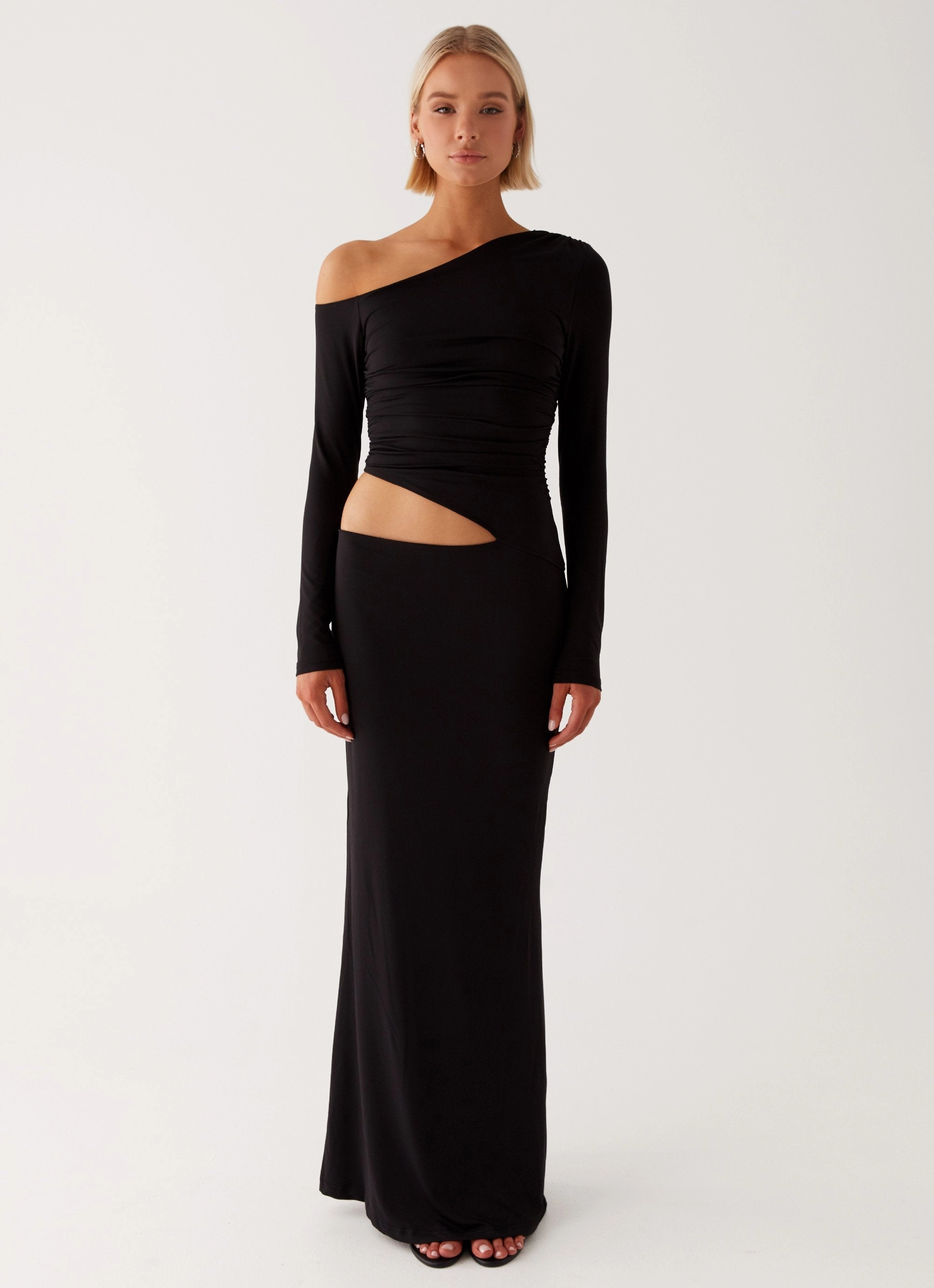Basic Warm Good Vibrations Maxi Dress - Black