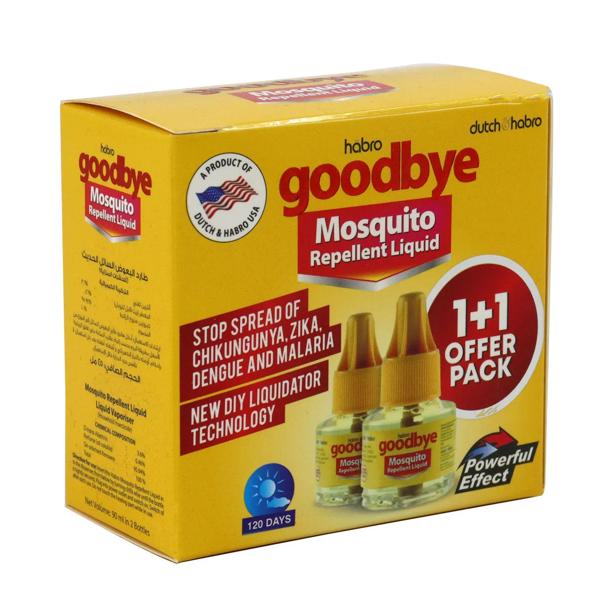Goodbye Mosquito Repellent Liquid 2pcs Set