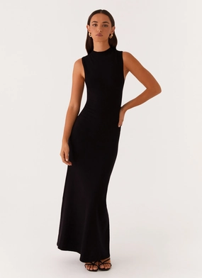 Prove It Knit Maxi Dress - Black Urban Light