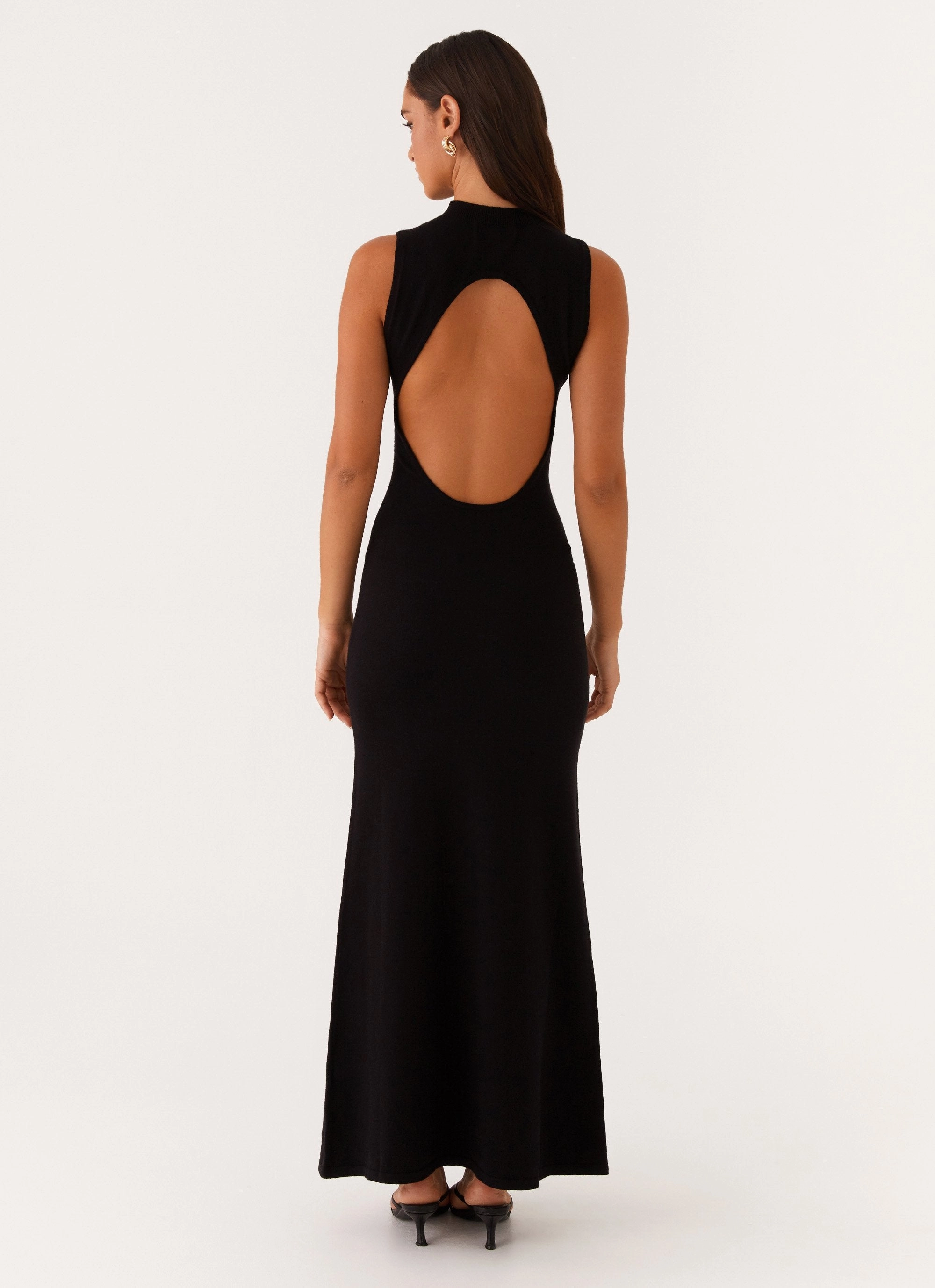 Prove It Knit Maxi Dress - Black Classic structured dress Soft-touch