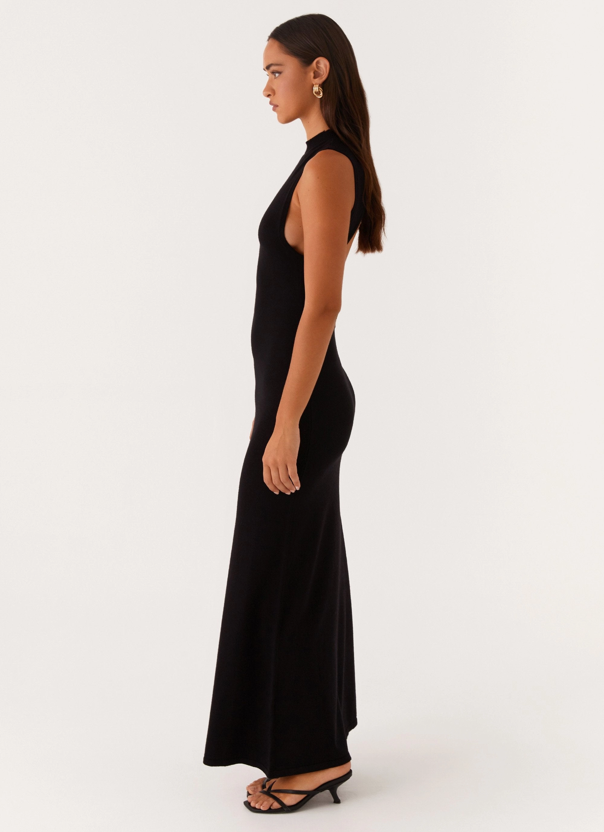Youthful Style Prove It Knit Maxi Dress - Black