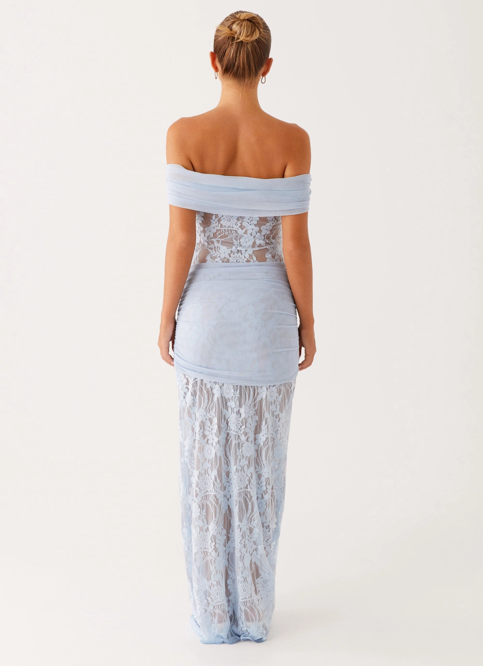 loose silhouette Gracie Twist Maxi Dress - Blue