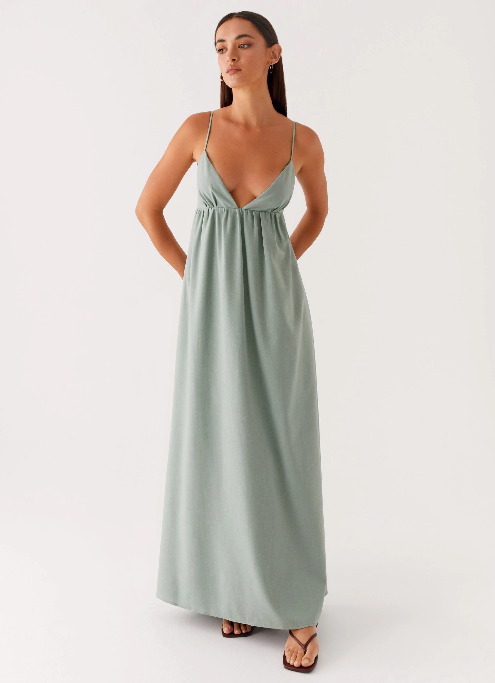 Greer Maxi Dress - Sage Sharp Look