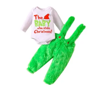 Grinch Suspender Set Costume