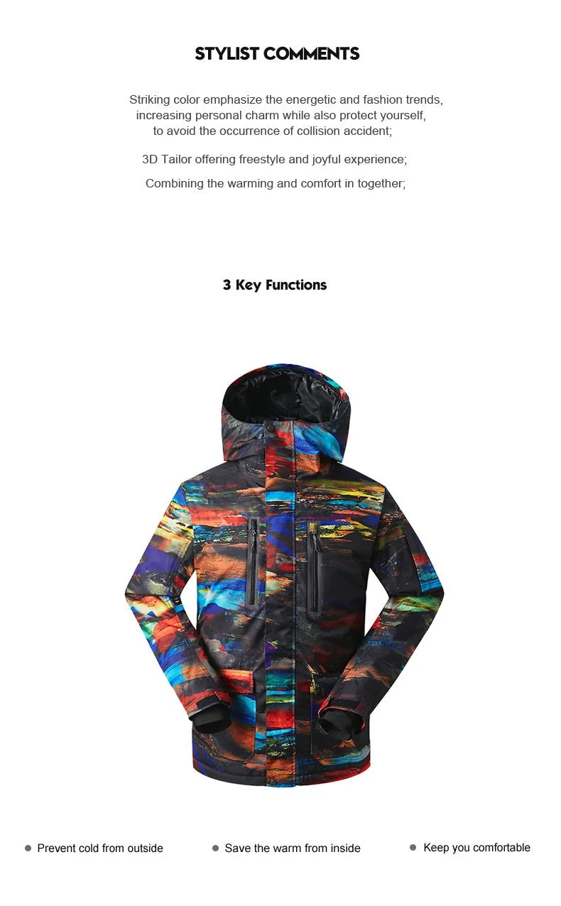 GSOU SNOW Picture Snowboard Jacket