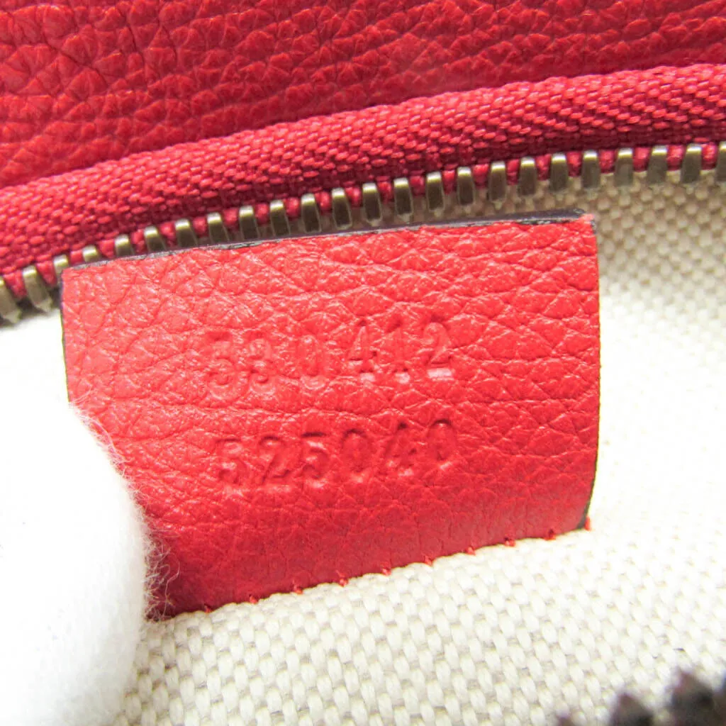 Gucci Logo Print Women Men Leather Fanny