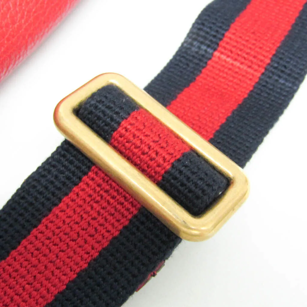Gucci Logo Print Women Men Leather Fanny